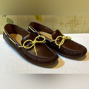 Cole Haan Grant Driving Shoes Mocassins Loafers US Mens Size 10.5 Brown & Yellow